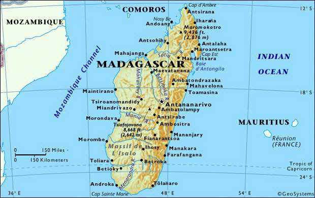 madagascar carte mozambique